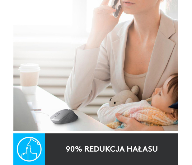 Logitech OUTLET - M330 Silent Plus (niebieska) - 1427680 - zdjęcie 7